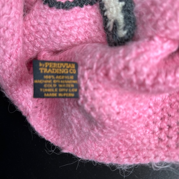 Perika by Peruvian Trading Company Rabbit Adult Funny Hat Ear Flaps Knit Beanie - Picture 8 of 9